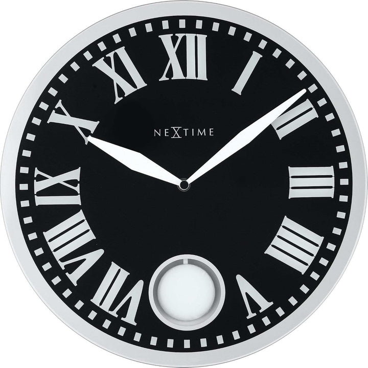 NeXtime Wanduhr - 43 x 4.2 cm - Glas - Weiss - &