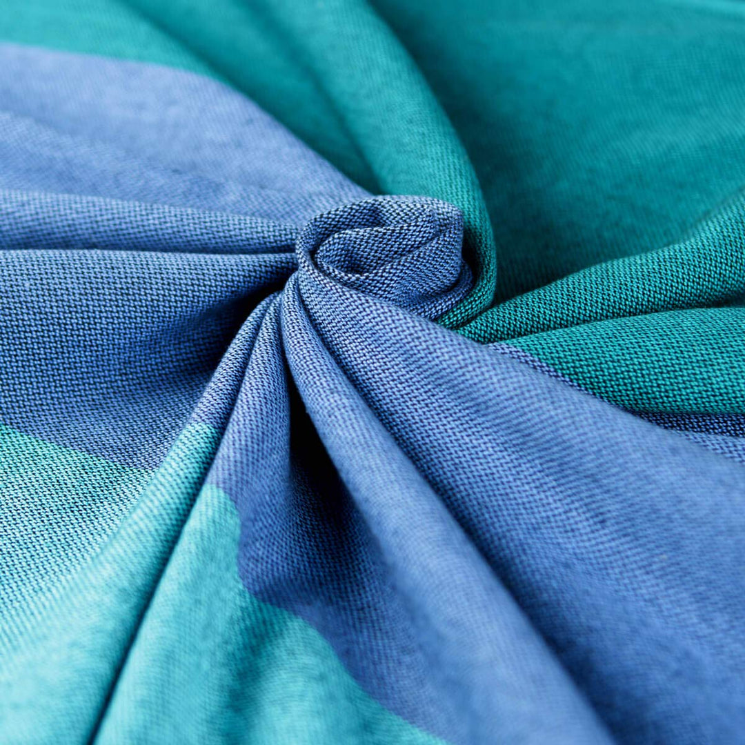 Hoppediz Ring-Sling, Baby-Tragetuch ab Geburt, 100 % schadstoffgeprüfte Baumwolle, Design Bilbao, Bi