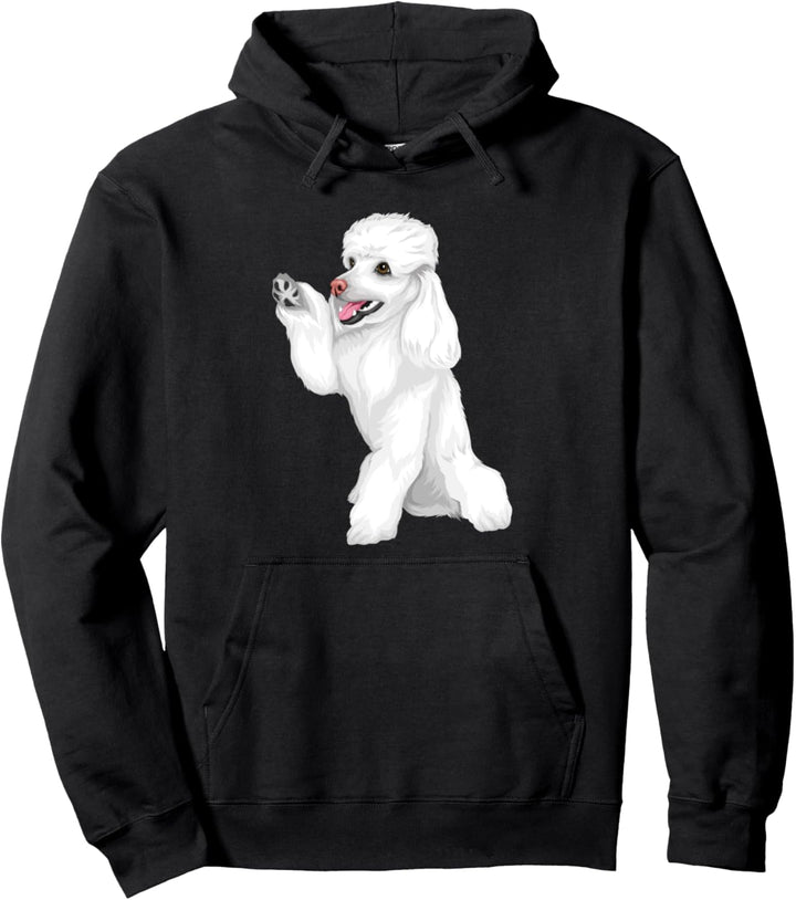 Niedliche Pudel Gesichts Grafik Pullover Hoodie