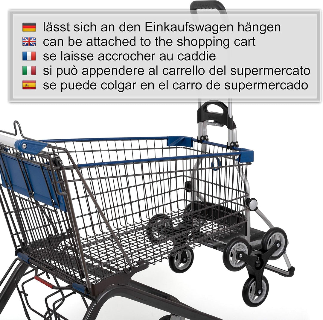 ANDERSEN Einkaufstrolley - Treppensteiger Royal Shopper Ole schwarz 47 L Handwagen,modisch,Shopping,