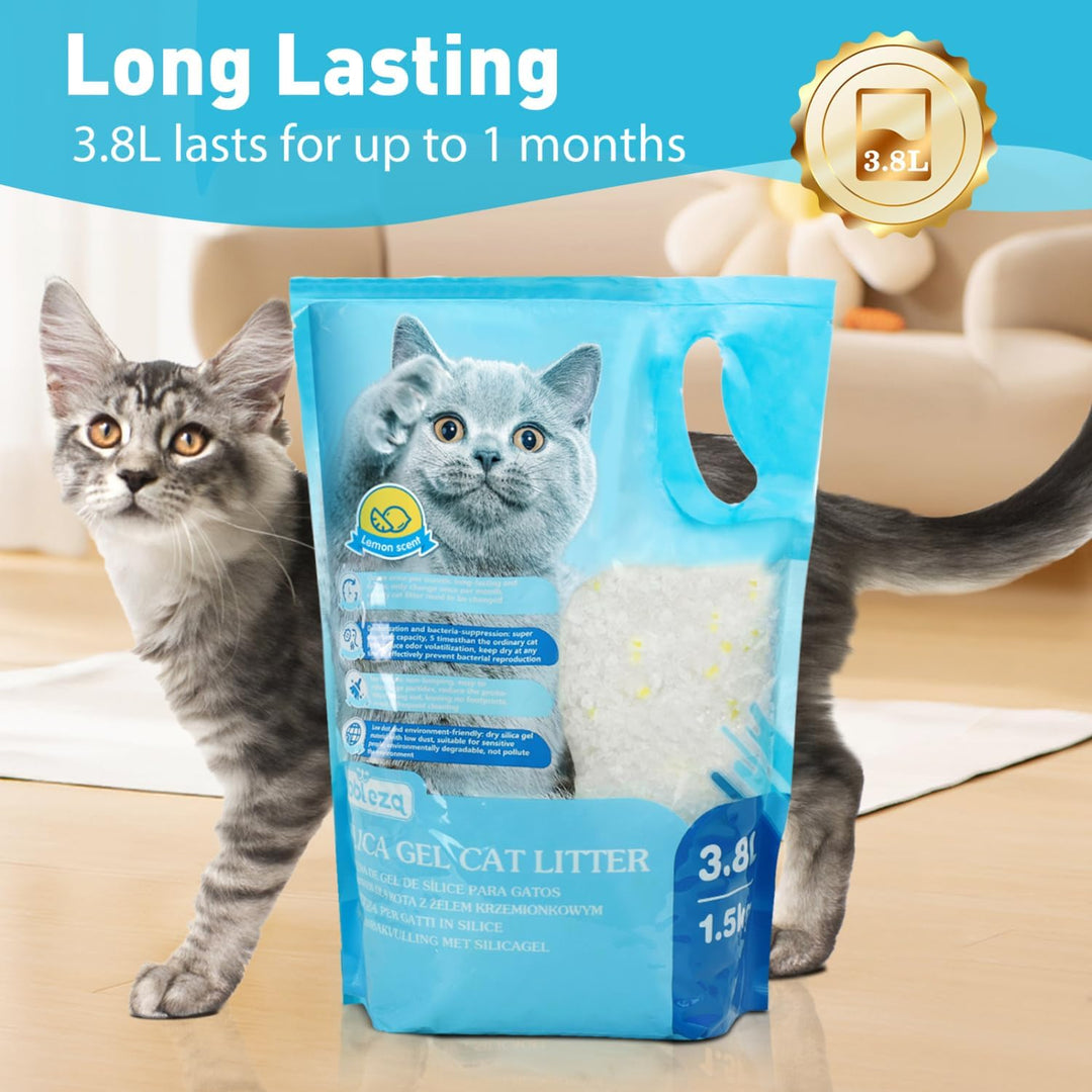 Nobleza Silikat Kristalle Katzenstreu 8 X 3.8L