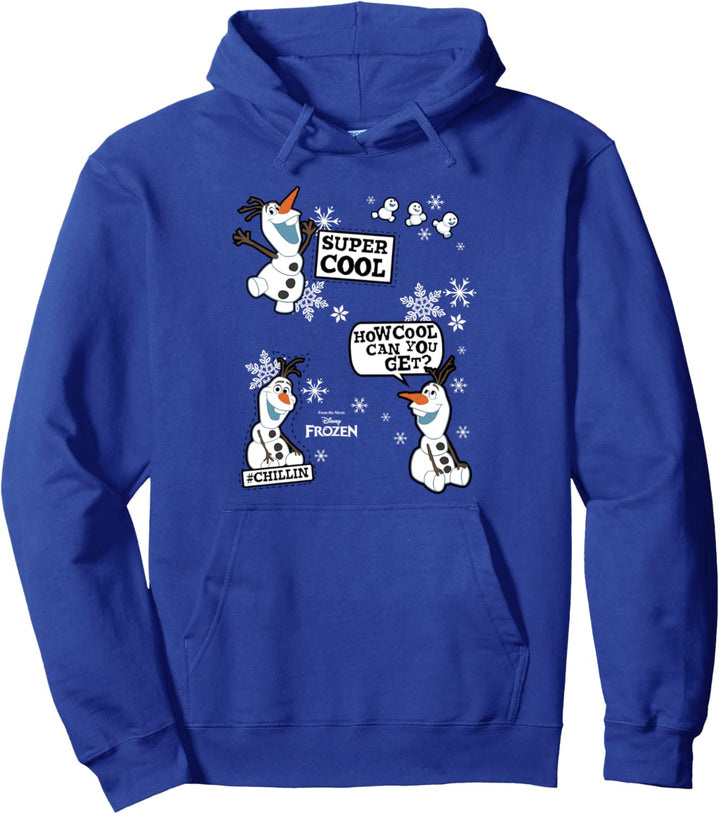 Disney Frozen Olaf Patches Pullover Hoodie