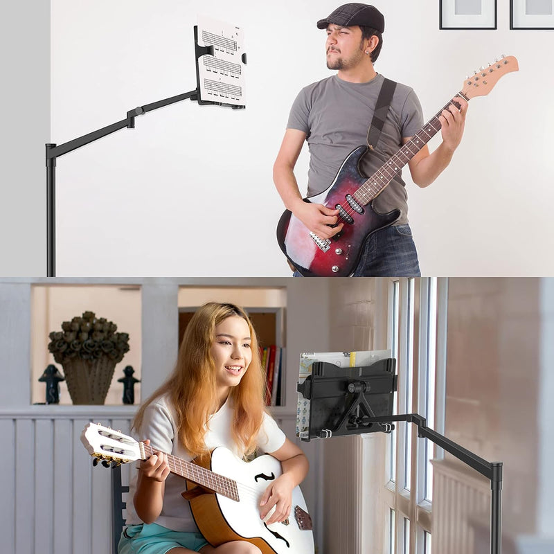 Smatree Notenständer iPad Floor Stand, iPad Mini 6 8,3 Zoll Mount Holder 360 Grad Drehbar Höhenverst