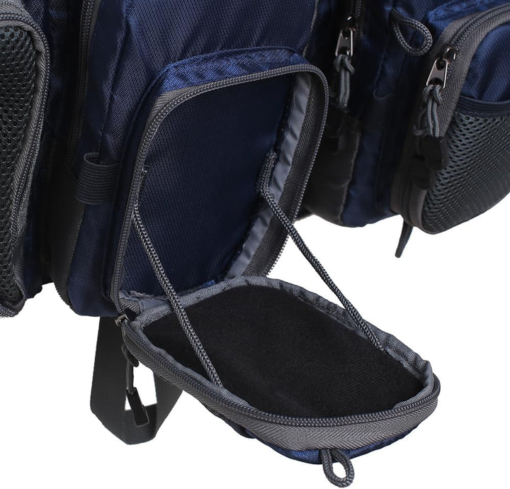 Kylebooker Fliegenfischen Weste Angelweste Einstellbare Grösse Maschen Multi-Taschen Jacke Einheitsg