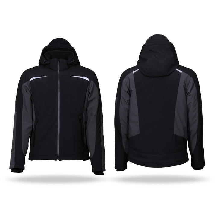 KÜBLER Workwear KÜBLER WEATHER Softshelljacke schwarz, Grösse M, Unisex-Arbeitsjacke aus Mischgewebe