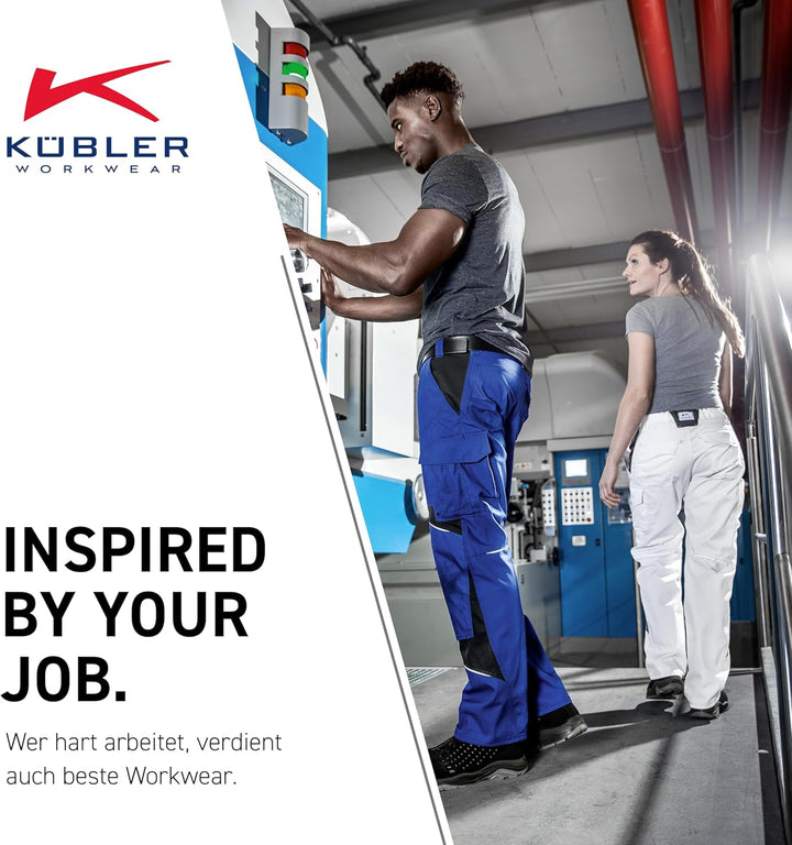 KÜBLER Workwear KÜBLER ACTIVIQ Damen-Arbeitshose anthrazit, Grösse 46, Damen-Damen-Arbeitshose aus M