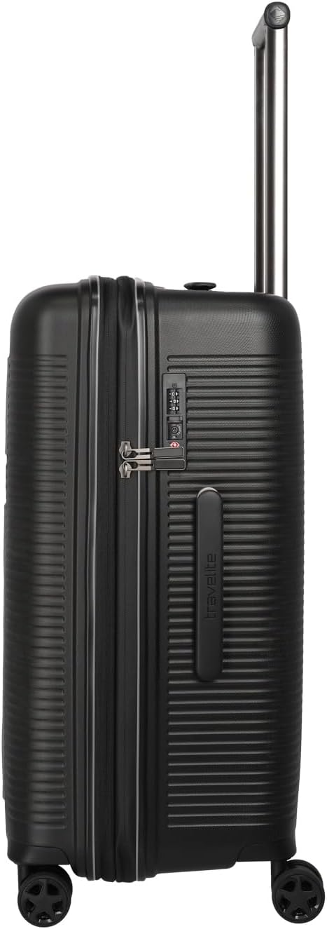 Travelite 4-Rad Hartschalenkoffer mittelgross 74 Liter, Trunk Koffer, Gepäck Serie Roomer: Hartschal