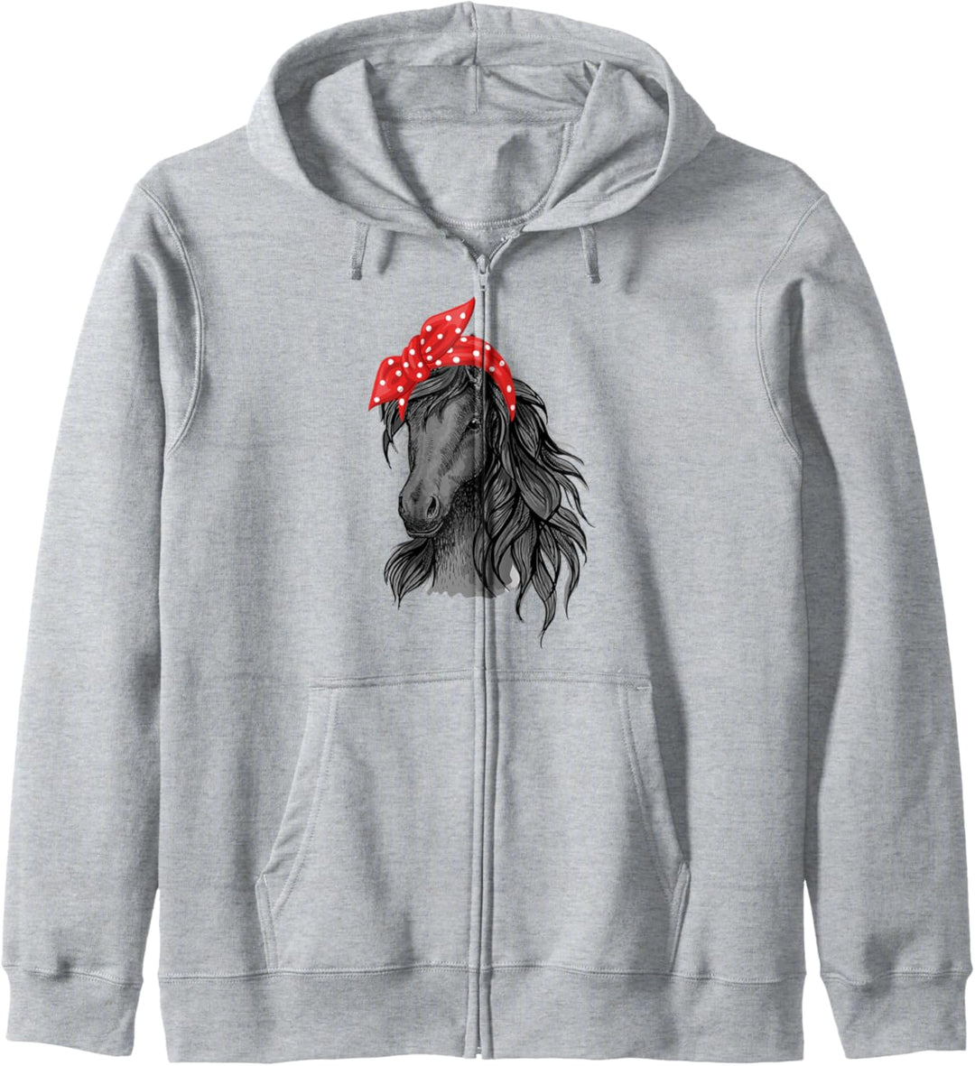 Pferd mit Kopftuch Shirt Pferd Liebe, reiten Mädchen Pferde Kapuzenjacke