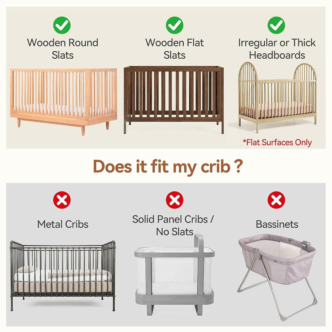 Mobile Halterung Holz für Babybett und Wickeltisch, 360° Drehbar | Höhenverstellbarer Abnehmbar, Mob