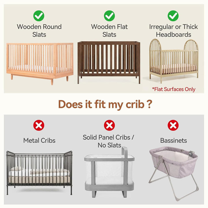 Mobile Halterung Holz für Babybett und Wickeltisch, 360° Drehbar | Höhenverstellbarer Abnehmbar, Mob