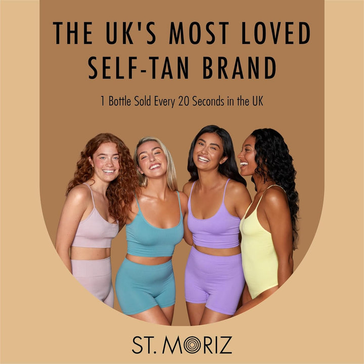 St Moriz Advanced Spray Tan in der Dose, schnell trocknend Vegan Fake Tan, mittel (150ml)
