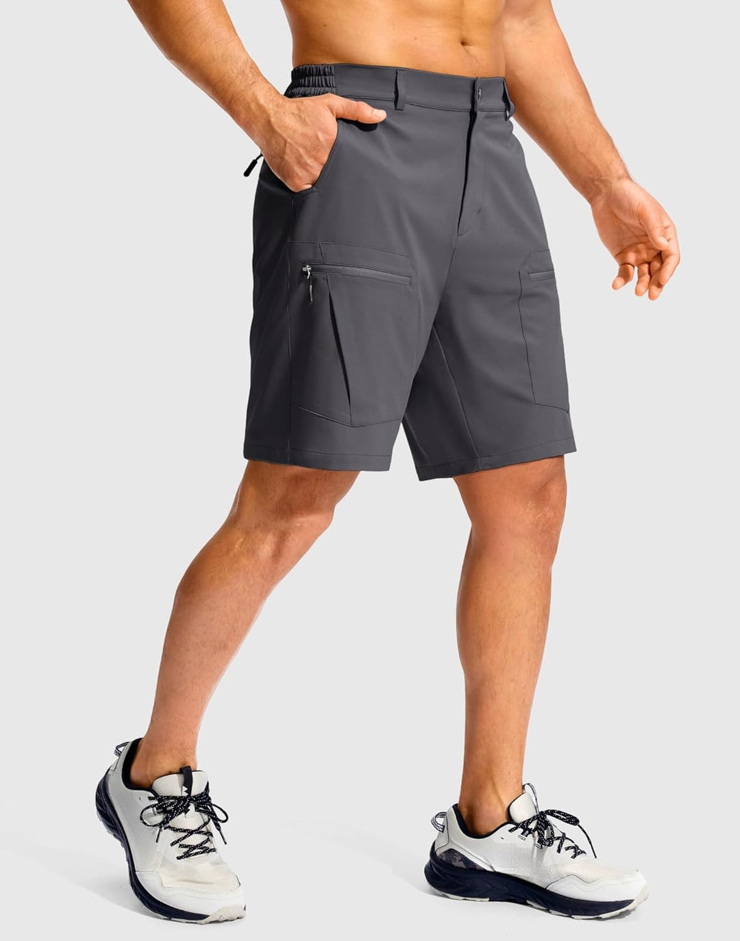 Herren Wandern Cargo Shorts Stretch Quick Dry Outdoor Tactical Shorts für Männer mit Multi Tasche fü