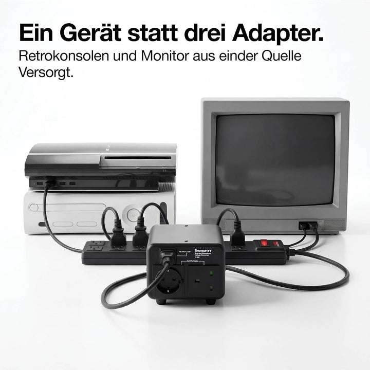 Bronson++ TI 300 110 Volt USA Spannungswandler Ringkern-Transformator 300 Watt - In: 110V oder 220V