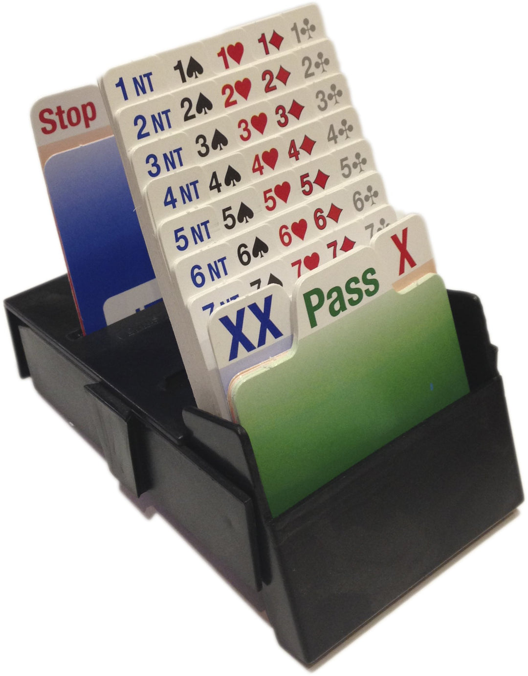 Bridge Partner Bidding Boxes - 4 Stück - Schwarz, Schwarz