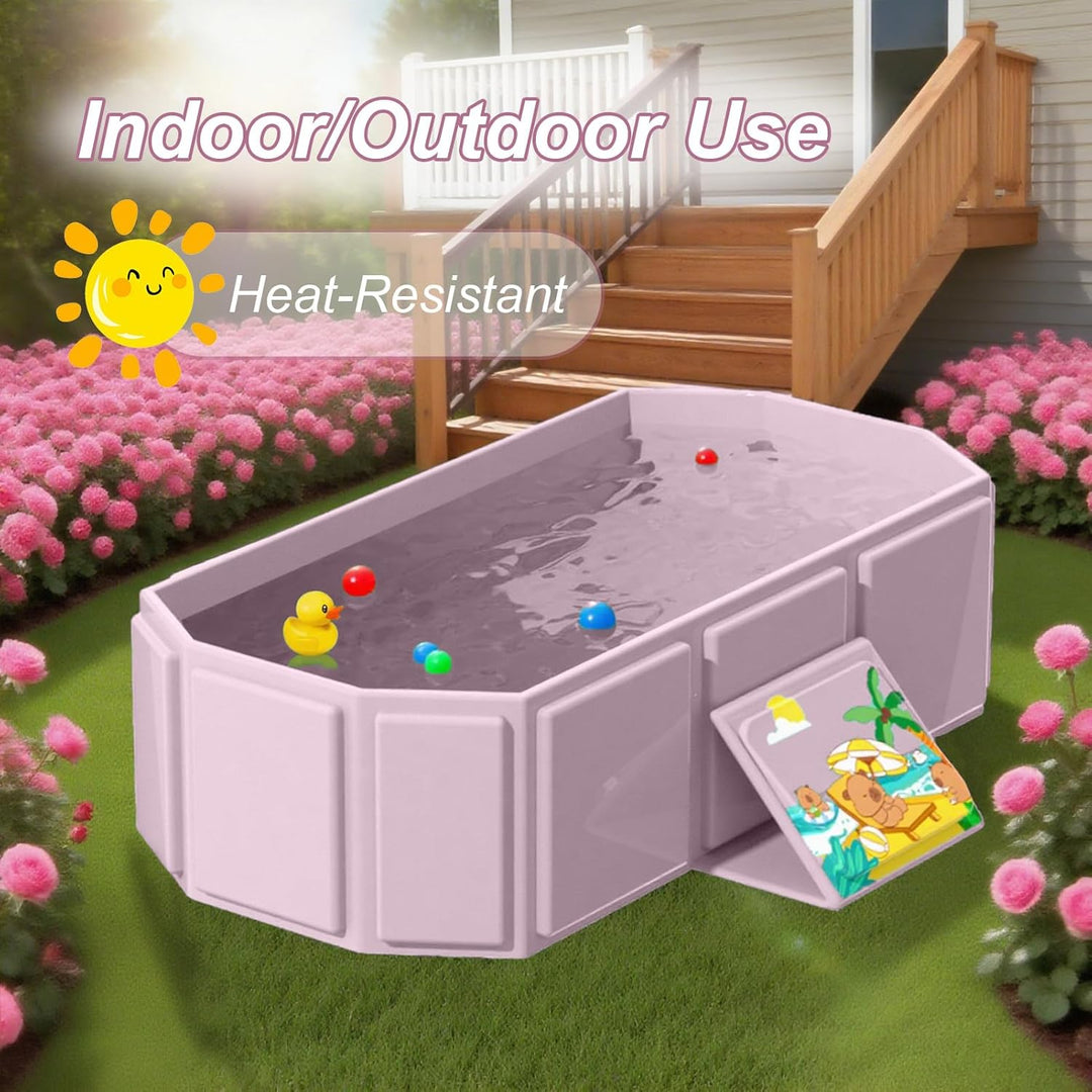 Faltbare Badewanne 75x45x25cm Tragbare Klappbare Multifunktionale Wanne für Familienmitglieder und H