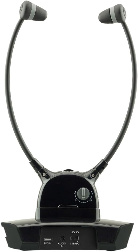 CGV Dolfin Onyx Duo Kopfhörer für Stereo-Audio, TV/HiFi, kabellos