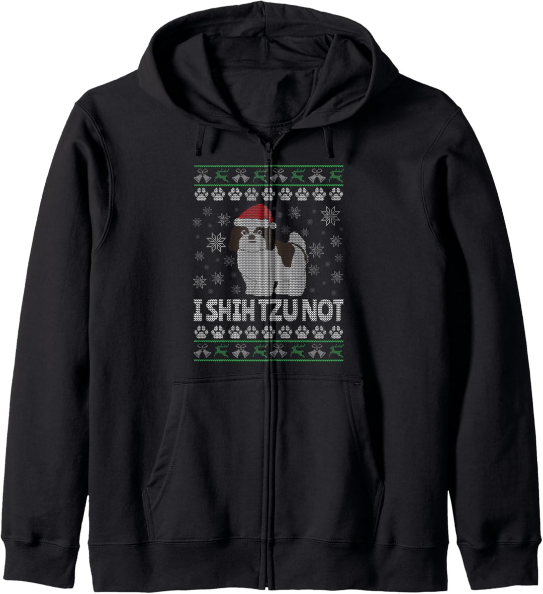Shih Tzu Hässliche Weihnachten Kapuzenjacke