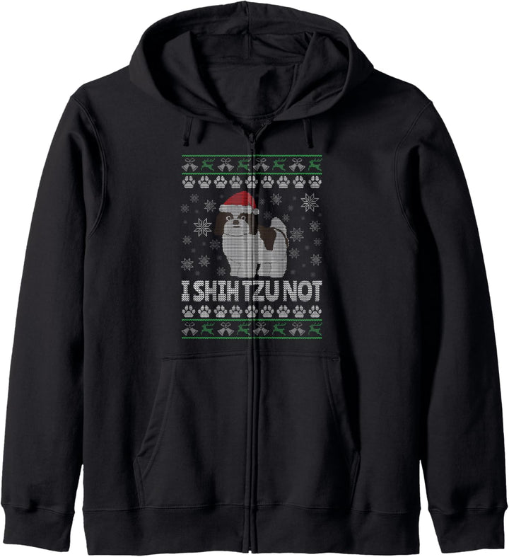 Shih Tzu Hässliche Weihnachten Kapuzenjacke