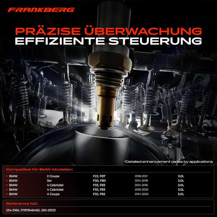 Lambdasonde Regelsonde für 2 Coupe F22 F87 3er F30 F80 4 Cabriolet F33 F83 4 Coupe F32 F82 3.0L Benz