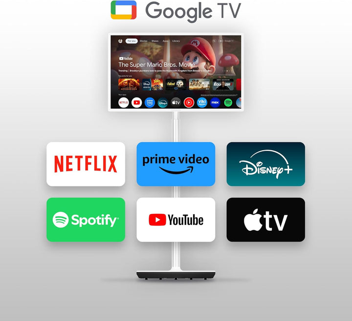 Thomson 32 Zoll (80 cm) Go TV HD (1366x768), Tragbarer Android Fernseher, Sprachsteuerung, Bluetooth