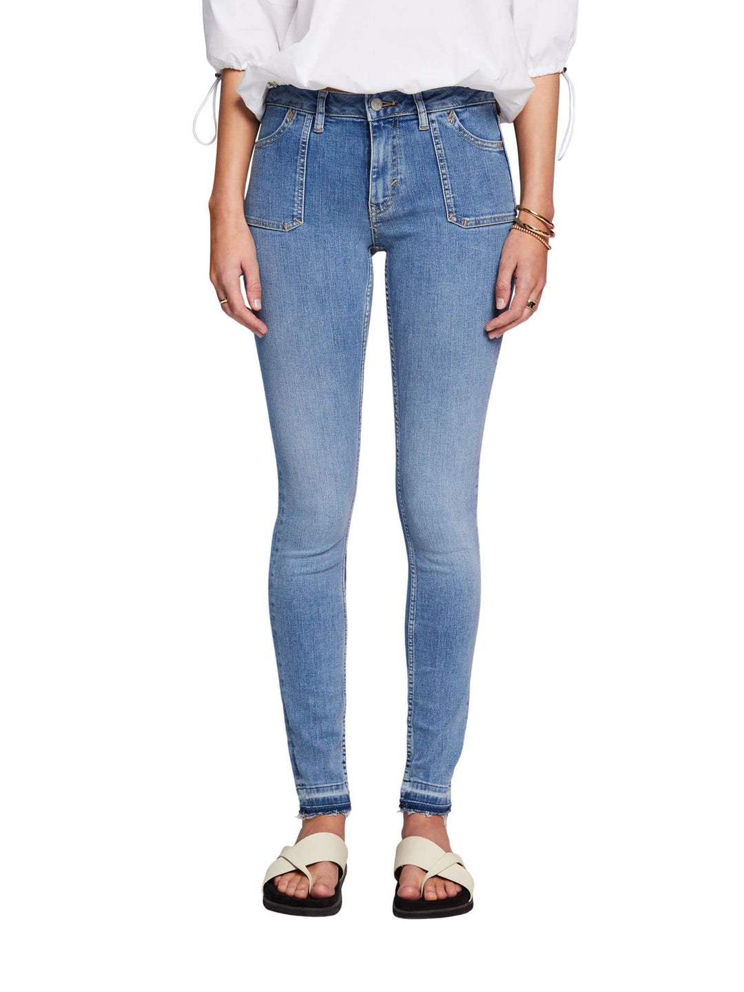 ESPRIT Damen 033ee1b309 Jeans 25W / 34L 903/Blue Light Wash, 25W / 34L 903/Blue Light Wash