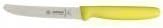 Giesser Messer 5x Allzweckmesser 11 cm Klingenlänge mit Wellenschliff Schwarz/Azurblau/Limone/Orange