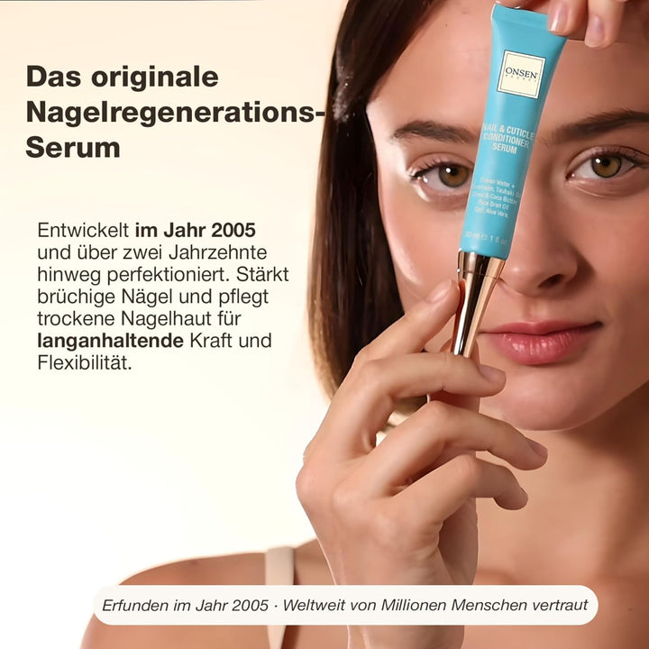 Reparaturcreme für Nagelhaut (30ml) Onsen - Feuchtigkeitspflege für Trockene Nagelhaut - Tiefenpfleg