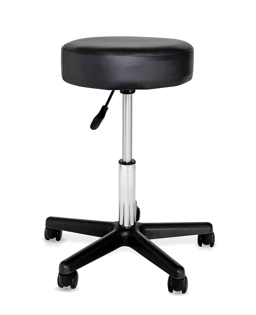 dibea Rollhocker Arbeitshocker Hocker Praxishocker, schwarz, Schwarz
