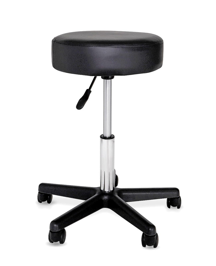 dibea Rollhocker Arbeitshocker Hocker Praxishocker, schwarz, Schwarz