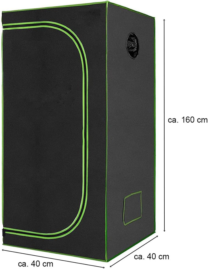 Gewächshaus Indoor Grow Pflanzenzelt Zuchtzelt Gewächszelt Tent Zelt Schrank Box G2 40x40x160cm - G2