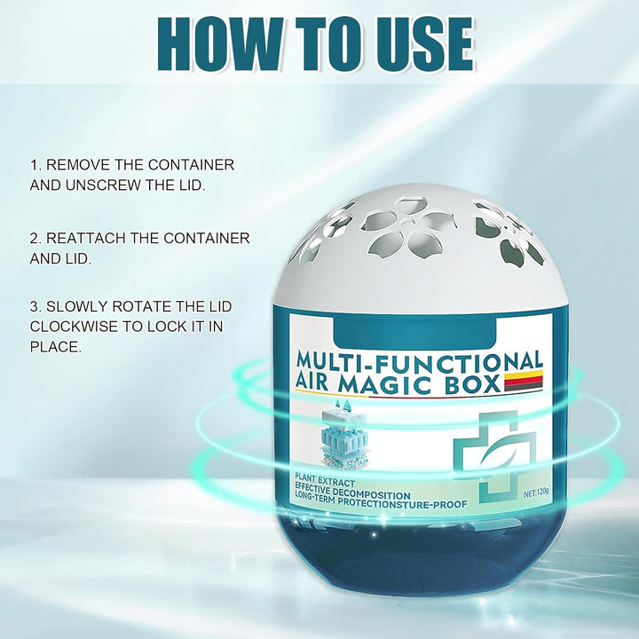 2 Stück Indoor Luftreinigung Staub Entfernung Magic Box,Multifunktionale Lufterfrisch Staubfänger Fü