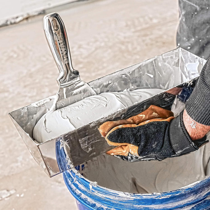 DEWALT 12" Drywall Mud Pan | Stainless Steel | DXTT-2-332 12 Inch, 12 Inch