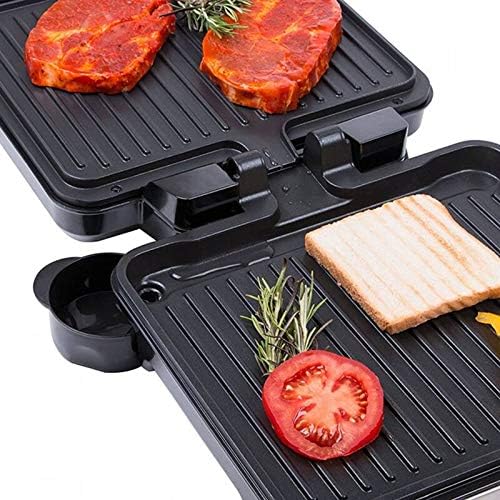 TZS First Austria Elektro-Tischgrill | Grillplatte für Fleisch & Gemüse | Kontaktgrill mit Antihaftb