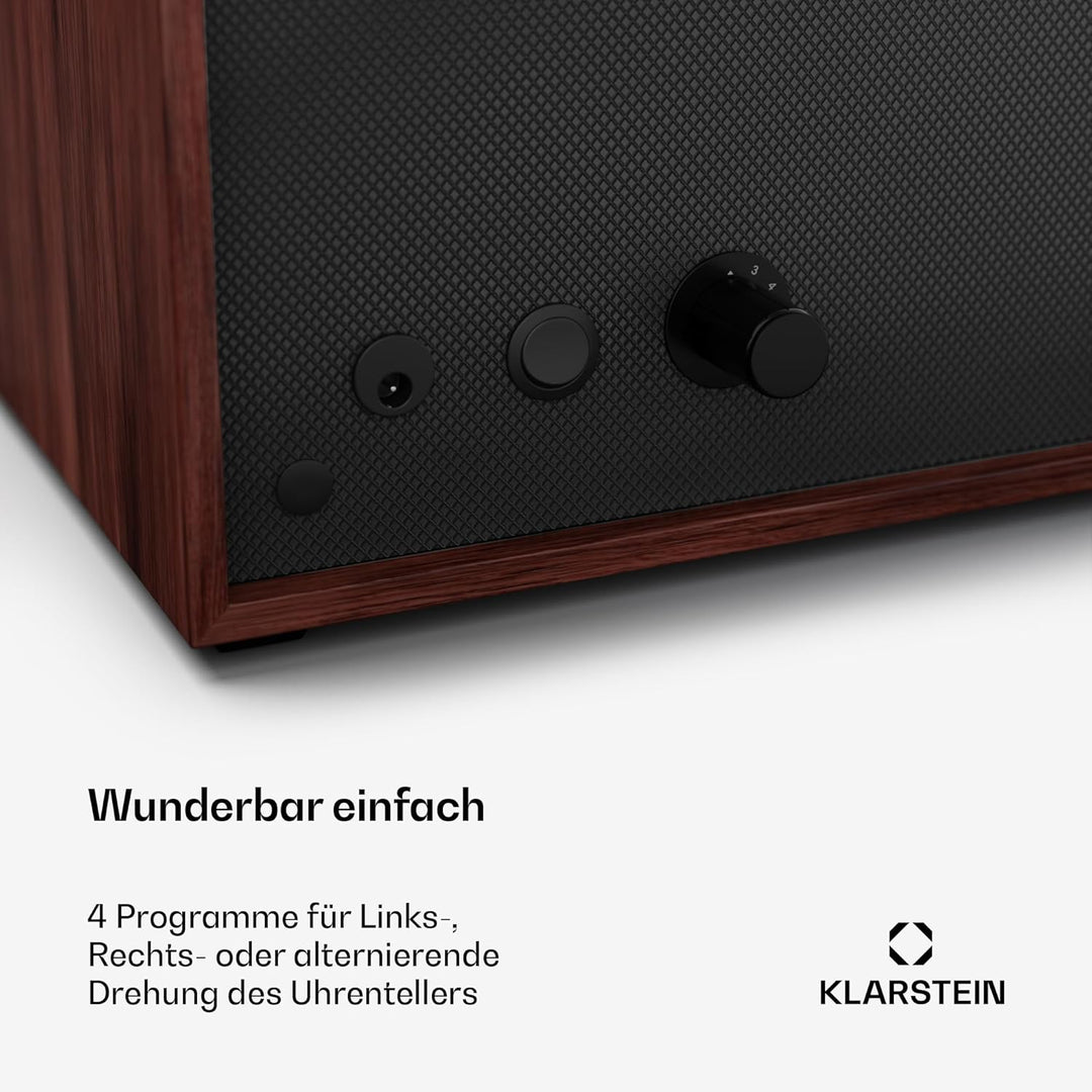Klarstein Uhrenbeweger für Automatikuhren, Automatik-Uhrenbeweger für 3 Uhren mit Acryl-Tür, Automat