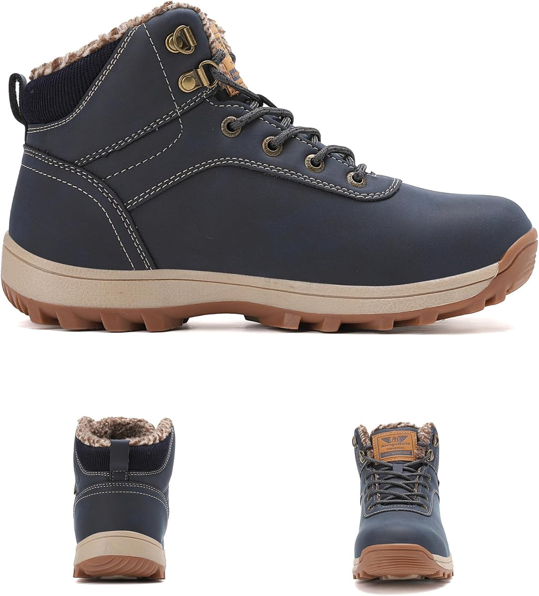ARRIGO BELLO Winterschuhe Damen Herren Gefüttert Winterstiefel Unisex Rutschfest Schneestiefel Wärme