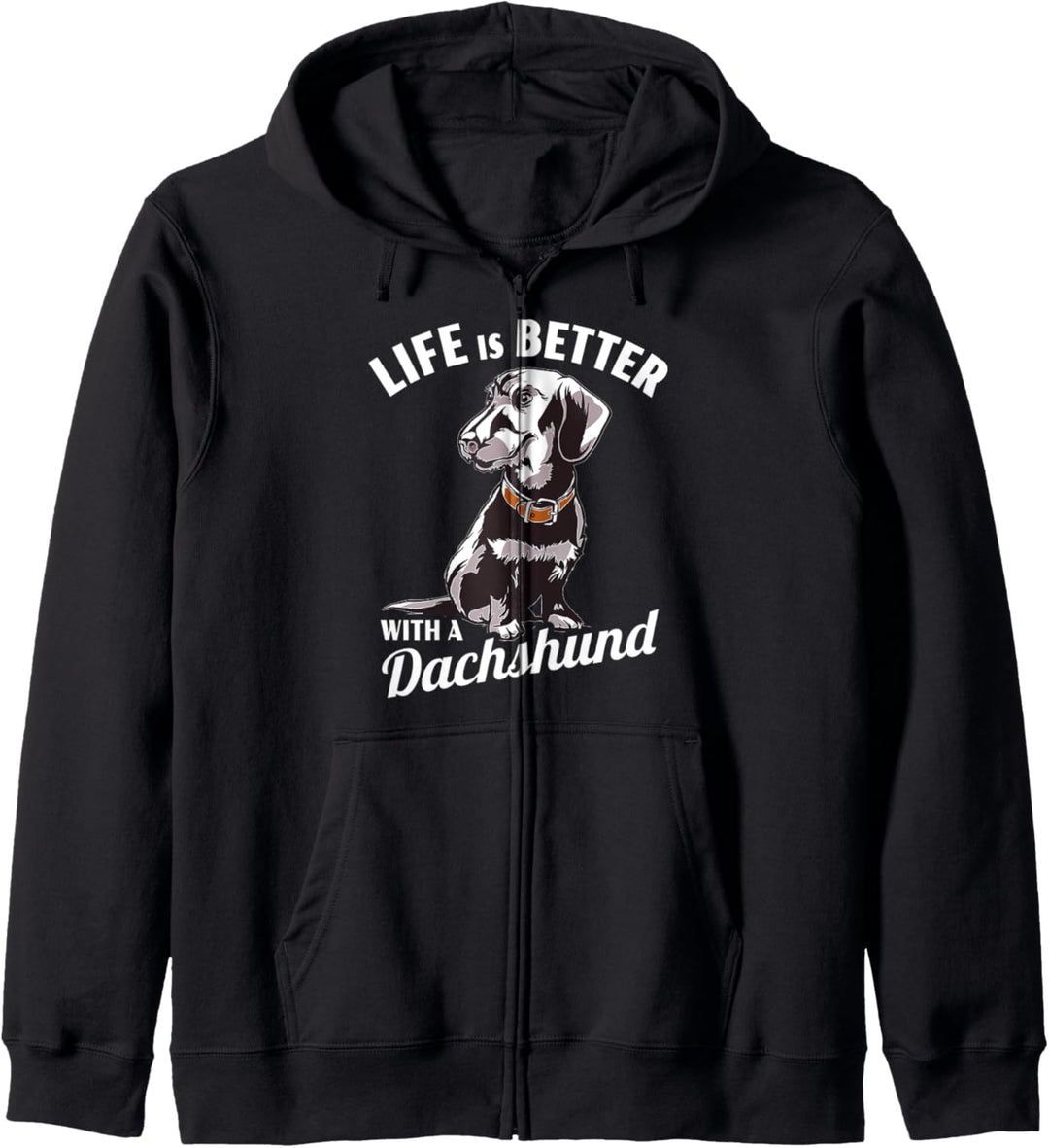 Dackel Hund, Das Leben Ist Besser Mit Einem Dackel Kapuzenjacke