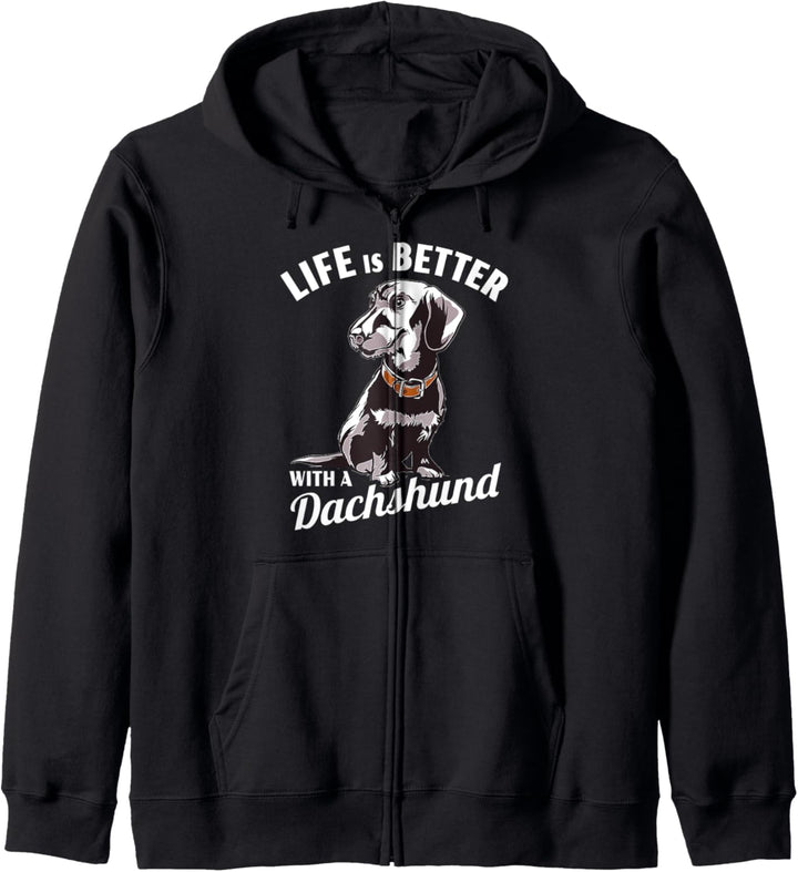 Dackel Hund, Das Leben Ist Besser Mit Einem Dackel Kapuzenjacke