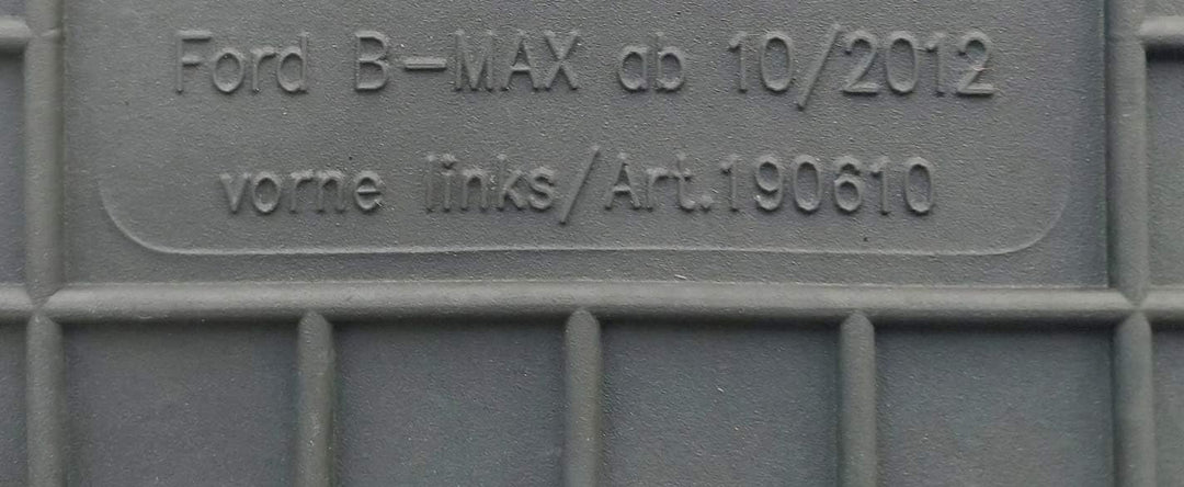 Fussmatten Vorne und Hinten 4er Set für Ford B-MAX 2012-2017 Gummi Gummimatten Vorne, Hinten, Vorne,