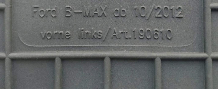 Fussmatten Vorne, Hinten + Tunnel Matte 5er Set für Ford B-MAX 2012-2017 Gummi Gummimatten Vorne, Hi