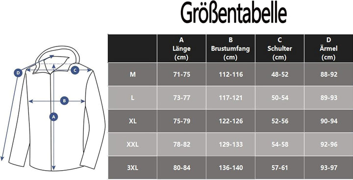 Little Donkey Andy Softshelljacke für Herren mit abnehmbarer Kapuze, Fleecefutter und Wasserabweisen