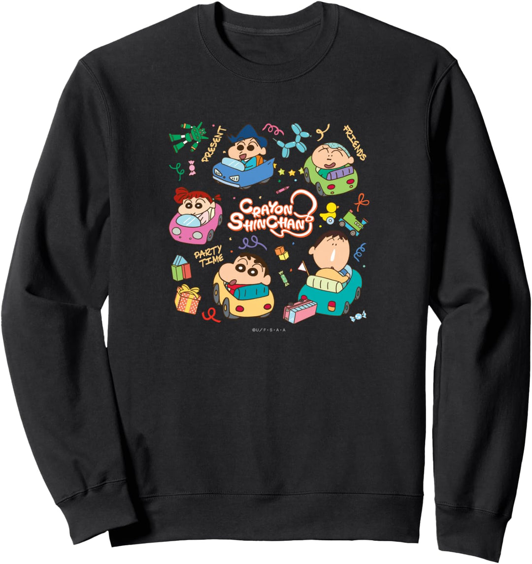 Crayon Shin-chan Kasukabe boeitai Party time! Sweatshirt