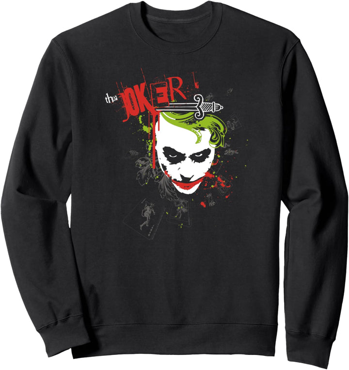 Batman Dark Knight Joker Cards & Deck Sweatshirt