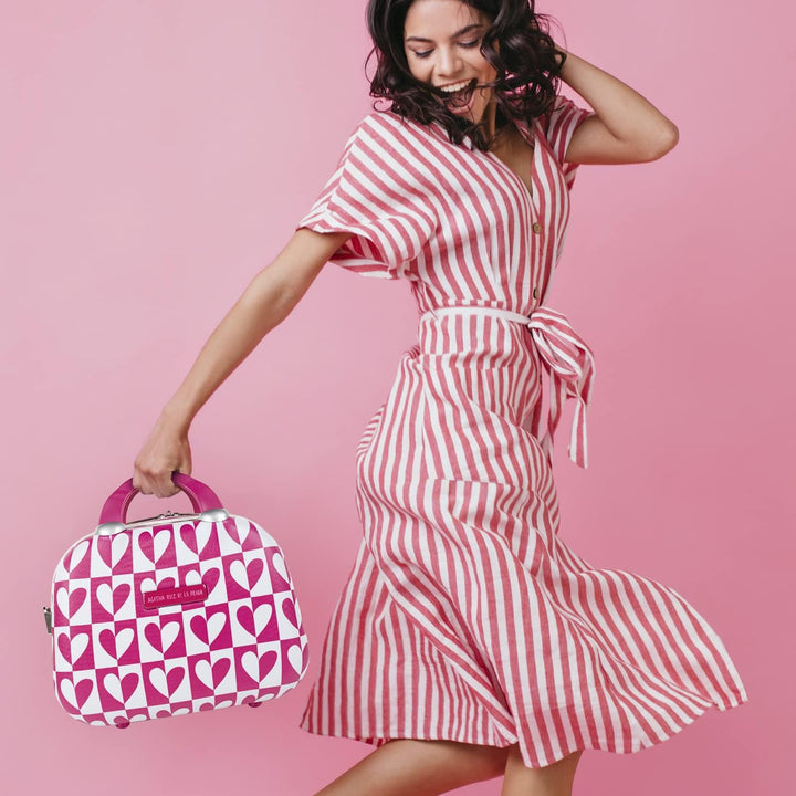 AGATHA RUIZ DE LA PRADA - Kosmetikkoffer Hartschale Gross, Beautycase Damen, Trolley & Handgepäck Ko