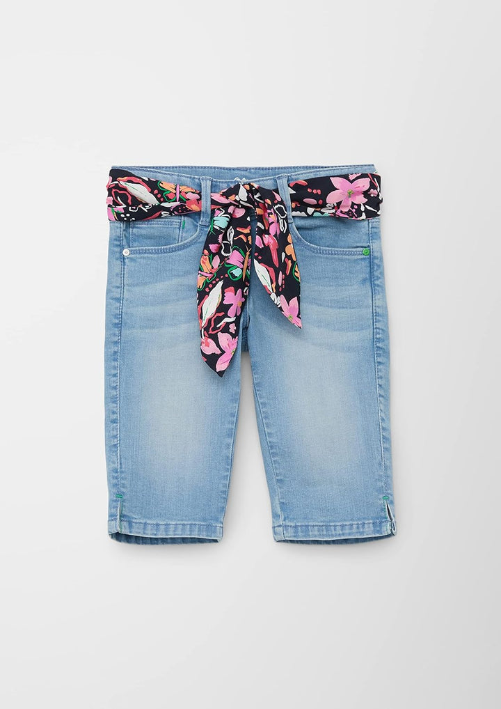 s.Oliver Mädchen Capri Jeans, Fit Kathy 92 Blau, 92 Blau