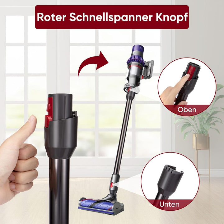 Verlängerungsrohr für Dyson V12 Detect Slim / V12 Origin / V10 Digital Slim Stabstaubsauger, Ersatz