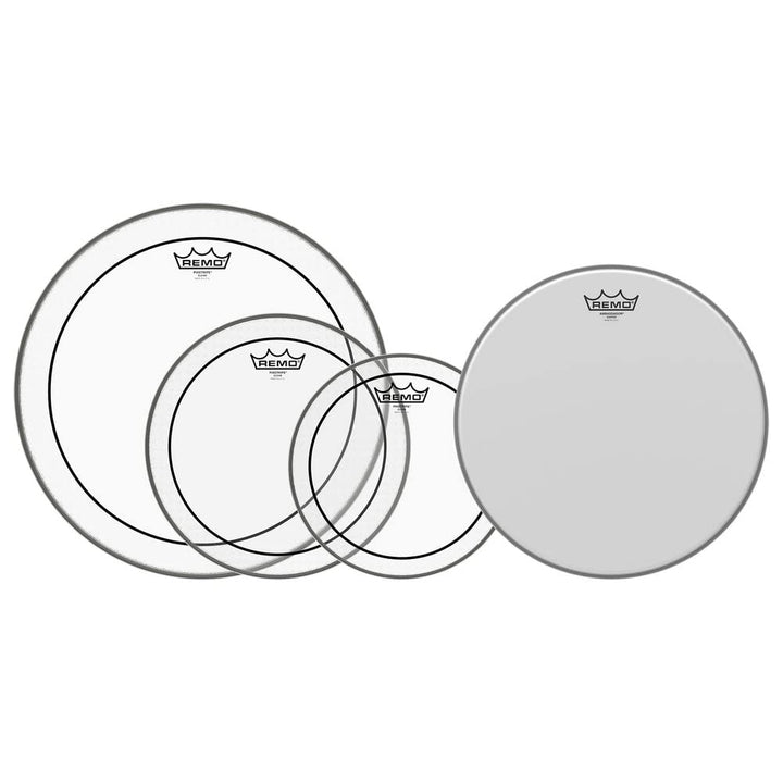 Remo Schlagzeugfell Pro Pack Pinstripe transparent 12 Zoll, 13 Zoll, 16 Zoll + free 14 Zoll PP-0320-
