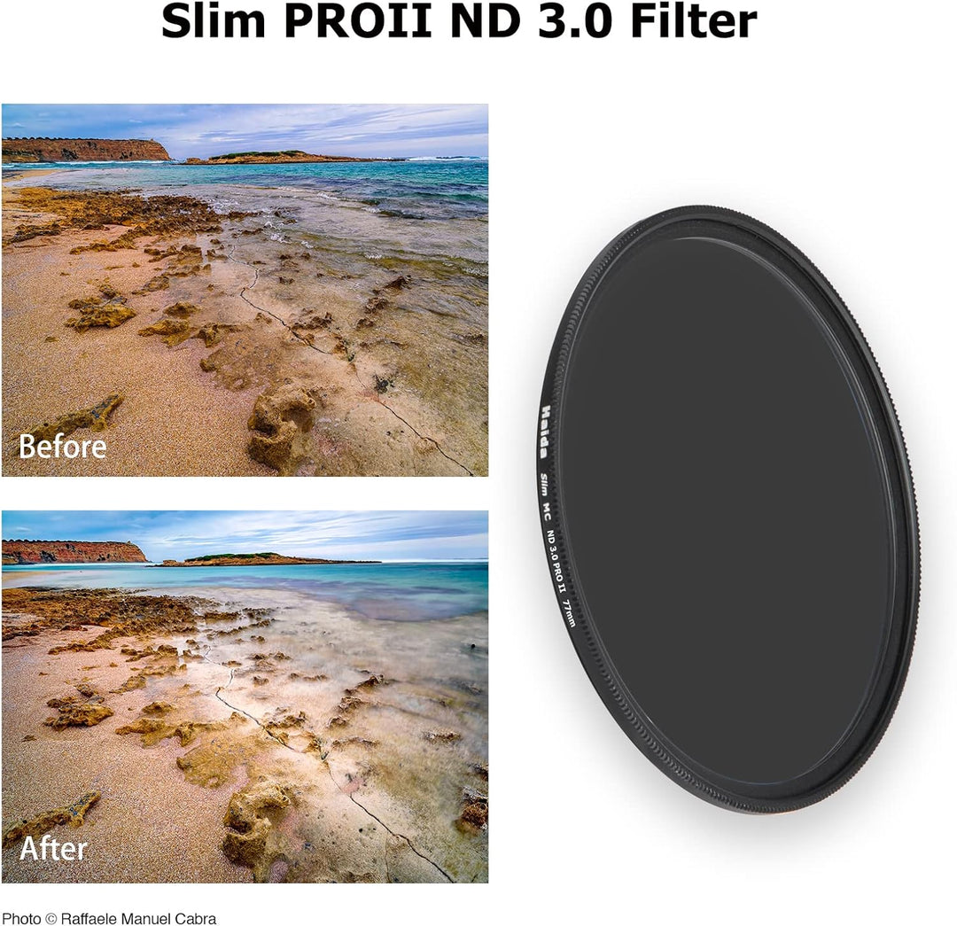 Haida 77 mm ND1000 Filter, 10 Blendenstufen, Neutraldichtefilter, mehrschichtige Objektivfilter (PRO