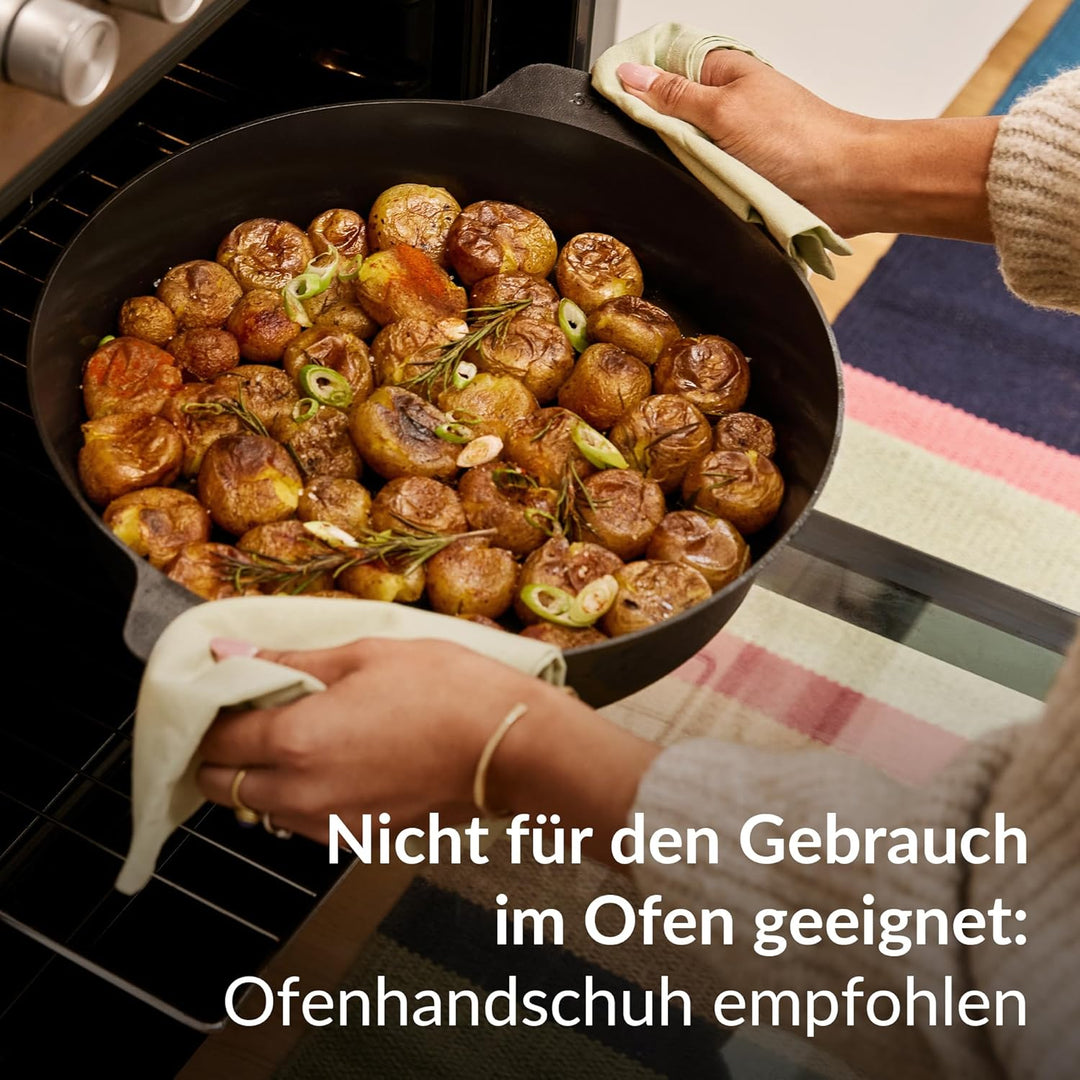 STUR - Griffschutz aus pflanzlich gegerbtem Echtleder – Pfannenstiel Hitzeschutz für Pfannen aus Eis