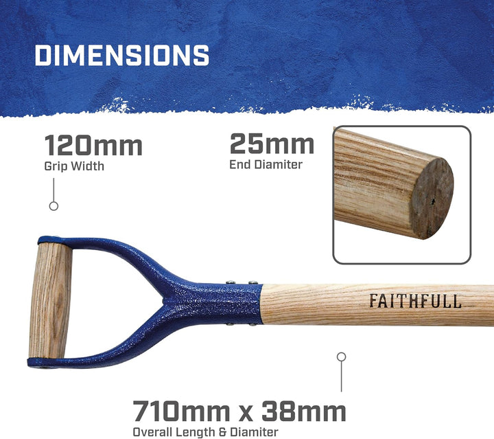 Faithfull - Ash YD Griff Straight Taper 71cm (28in) - FAIAYDST 1 Originalverpackung, 1 Originalverpa