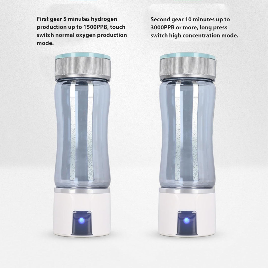 Tonysa Wasserstoff-Wasserflasche, 300 Ml, 3000 PPB Wasserstoff-Wasser-Ionisator, Tragbar für Zuhause
